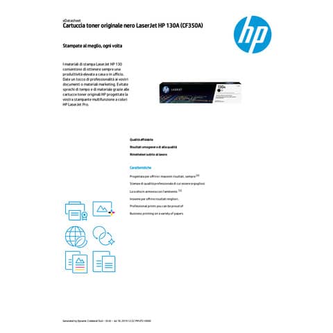 Toner 130A HP nero  CF350A